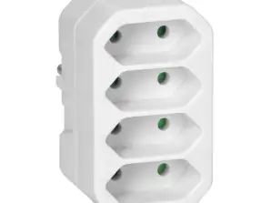Verteiler 4x2P EURO weiß 20 Stück