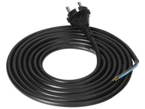 Connection cable. plug rubber. 2x1mm2. 3m