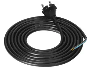 Câble de connexion. fiche en caoutchouc. 2x1.5mm2. 3m