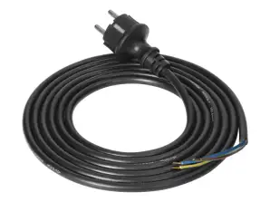 Câble de connexion. prise en caoutchouc. 3x1mm2. 3m