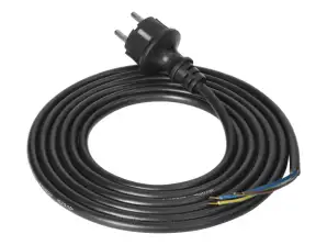 Csatlakozó vezeték. gumicsatlakozó. 3x1.5mm2. 3m
