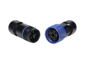 Кабельный разъем. штепсельная вилка. 5x4mm2. IP68. 10 штук