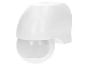 Bewegingssensor 180°.. verticale en horizontale aanpassing. IP44. 1200W. wit