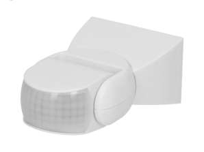 Liiketunnistin 180ast.. pystysuuntainen ja vaakasuuntainen säätö. IP65. 1200W. valkoinen