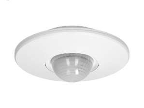 Liiketunnistin 360 astetta. IP20. 2000W. 3 anturia. säätöalue ?3m 16m
