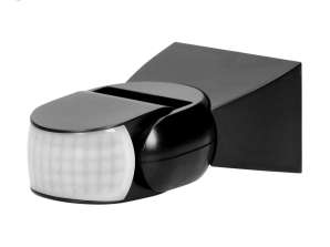 Liikesensori 360/180ast. 2 anturia. IP65. 1200W. musta