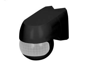 Liiketunnistin 220st. 1200W. IP44. 3 asennustyyppiä. musta