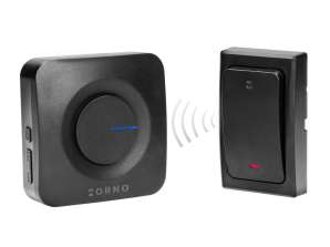 Wireless Doorbell ONDO AC. mains-powered. battery-free button. learning system. 36 sounds. operating range 200m