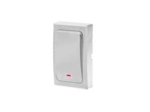 ONDO AC batterieloser kabelloser Knopf zur Erweiterung der ONDO AC Türklingel. weiß