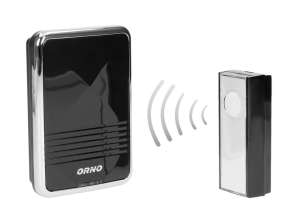 Wireless Doorbell CALYPSO II DC. battery-powered. learning system. 36 sounds. 300m