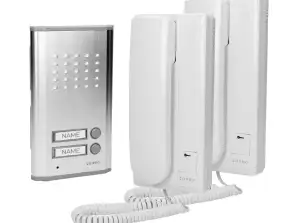 2-family intercom system, flush mount, FOSSA MULTI