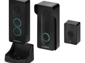 LEKIO. single-family intercom set. headset-free. wireless. black