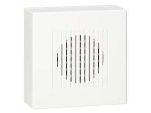 Drahtgebundene elektronische Einfachton-Glocke RINGIL MINI AC. 230V. weiß