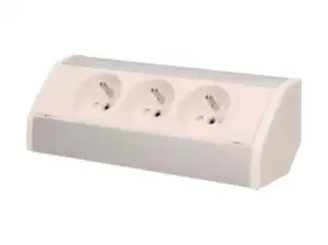 Розетка меблева 3x2P Z. біло-срібляста