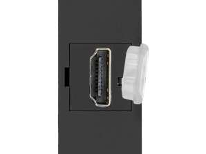 NOEN HDMI modulaire aansluiting 22 5x45mm HDMI met beschermkap zwart