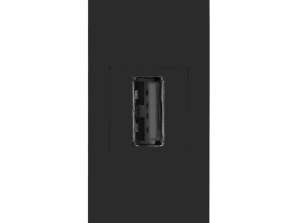 USB data. modulutgang 22,5x45mm USB data 2.0. gjennomføring. svart