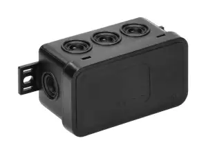 Box n/t CLICK. IP54. 8 Durchführungen. 80x45x41mm. schwarz