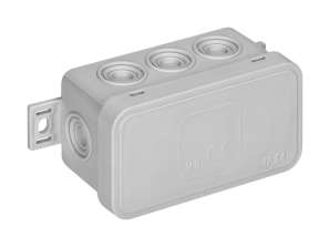 Gehäuse n/t CLICK. IP54. 8 Durchführungen. 80x45x41mm. grau