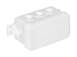 Kaste n/t CLICK. IP54. 8 pārejas. 80x45x41mm. balta