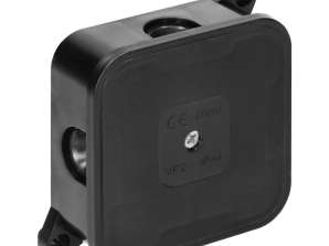 Kaste n/t ECO. IP44. 400V. 4 gumijas blīves. 85x85x35mm. melna