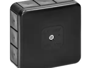 Kaste n/t PRO. IP55. 400V. 12 caurlaidēm. 85x85x37mm. melna