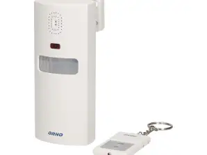 Alarm met ingebouwde sirene. Afstandsbediening. 6m. Op batterijen.