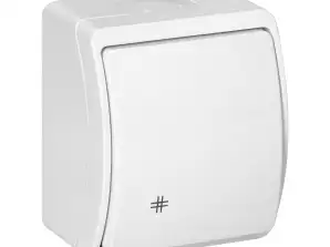 Кроссовый переключатель n/t AQUATIC. IP44. белый