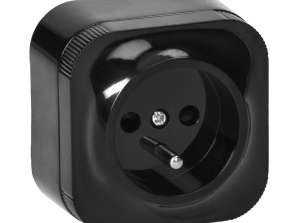 Enkeltstik ToDo 2P Z IP20, sort, 10 stk.