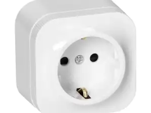 Einzelsteckdose ToDo 2P Z Schuko IP20. weiß