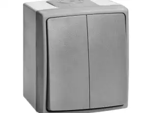 Lichtschalter AQUATIC PRO IP 55 grau grafit