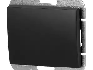 Einpoliger Schalter Onyx. 10A. 250V. WP 1O. schwarz