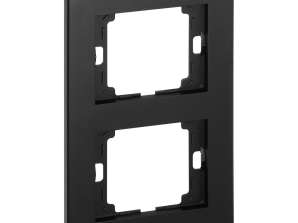 Vertical double frame Onyx. Ra 2OP. black