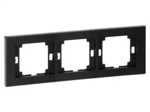 Dreifachrahmen Onyx. Ra 3O. schwarz