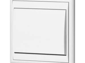 Enpolet kontakt Luna. 10A. 250V. WP 1L. hvit