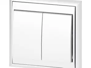 Kontakt p/t lysestage Luna. 10A. 250V. WP 2L. hvid