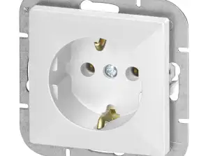 Bireysel priz p/t 2P Z Schuko Pearl. 16A. 250V. PT 17P. beyaz
