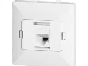Gniazdo 1xRJ45 Cat5 Pearl. RJ45 5CAT/P1. белый