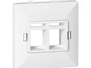 Frontpaneel 2xRJ45 Pearl. PC ARJ45/P2. wit