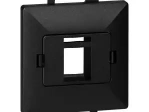 Frontplaat 1xRJ45 Pearl. PC ARJ45/P1. zwart