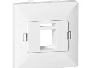 Frontplatte 1xRJ45 Pearl. PC ARJ45/P1. weiß