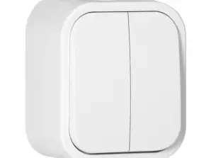 Вимикач n/t свічковий B2. 10A. 250V. IP54. WNT 2B2. білий