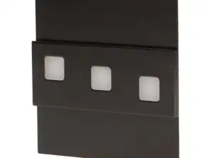 LEPUS LED 1.2W. Wandleuchte für Treppen. 12V DC. 100lm. 6000K. schwarz