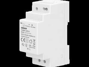 DIN sliedes barošana 12VDC. 2A. 24W. platums 2 moduļi