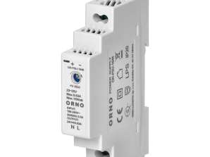 DIN sliedes baro avots 24VDC. 0.63A. 15W. platums 1 modulis