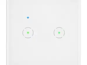 Doppelter Einbau-Wi-Fi-Schalter Tuya Smart Home, weiß