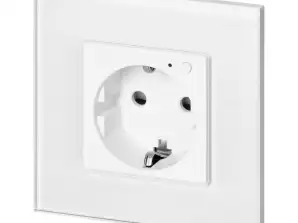 Einzelsteckdose Tuya Smart Wi-Fi. Schuko. weiß