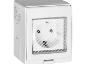 Gniazdo natynkowe IP55 Tuya Smart Wi Fi. Schuko