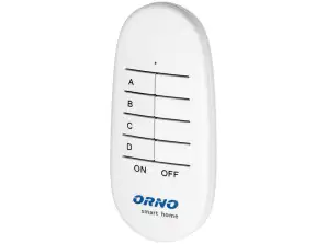 Kaukosäädin upotettaville releille ja ORNO Smart Home -pistoille. 4 kanavaa