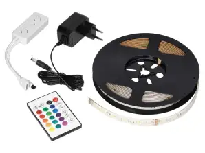 LED-Lichtleiste IP65 RGBW 5 m mit Netzteil und Controller. Tuya Smart Wi Fi