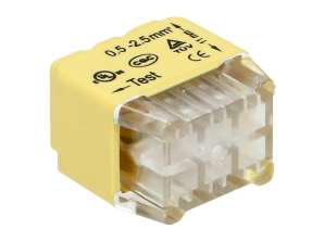 6 vadu pieslēgšanās spraudņa; dubultā rinda; 0.75 2.5mm? vadiem; IEC 300V/24A; 10 gab.